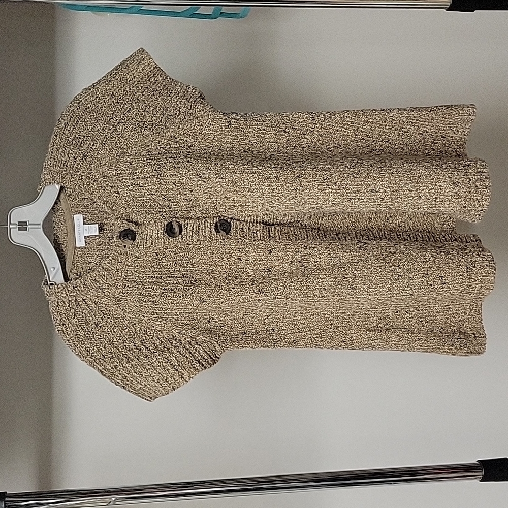 Charter Club Cap Sleeve 3-Button Cardigan Sweater - Size M